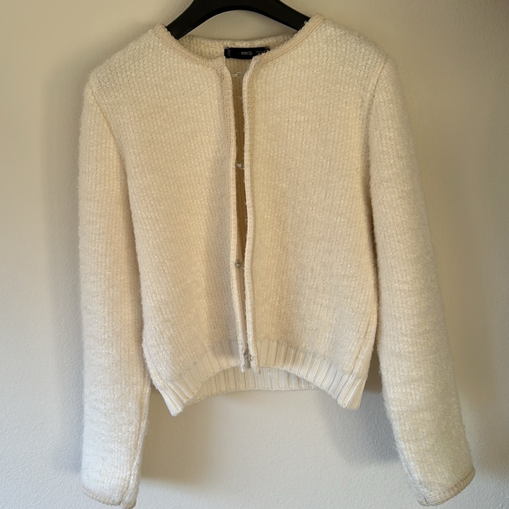 Mango Cream Ecru Sweater Size M